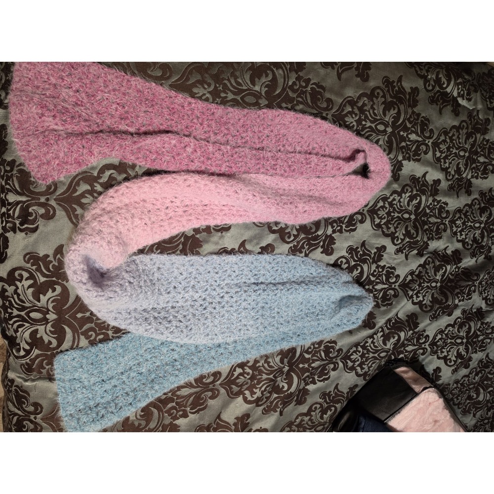 Long Pink Blue Ombre Scarf Very Soft